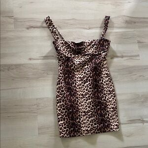 Lucy in the Sky Leopard Print Mini Dress